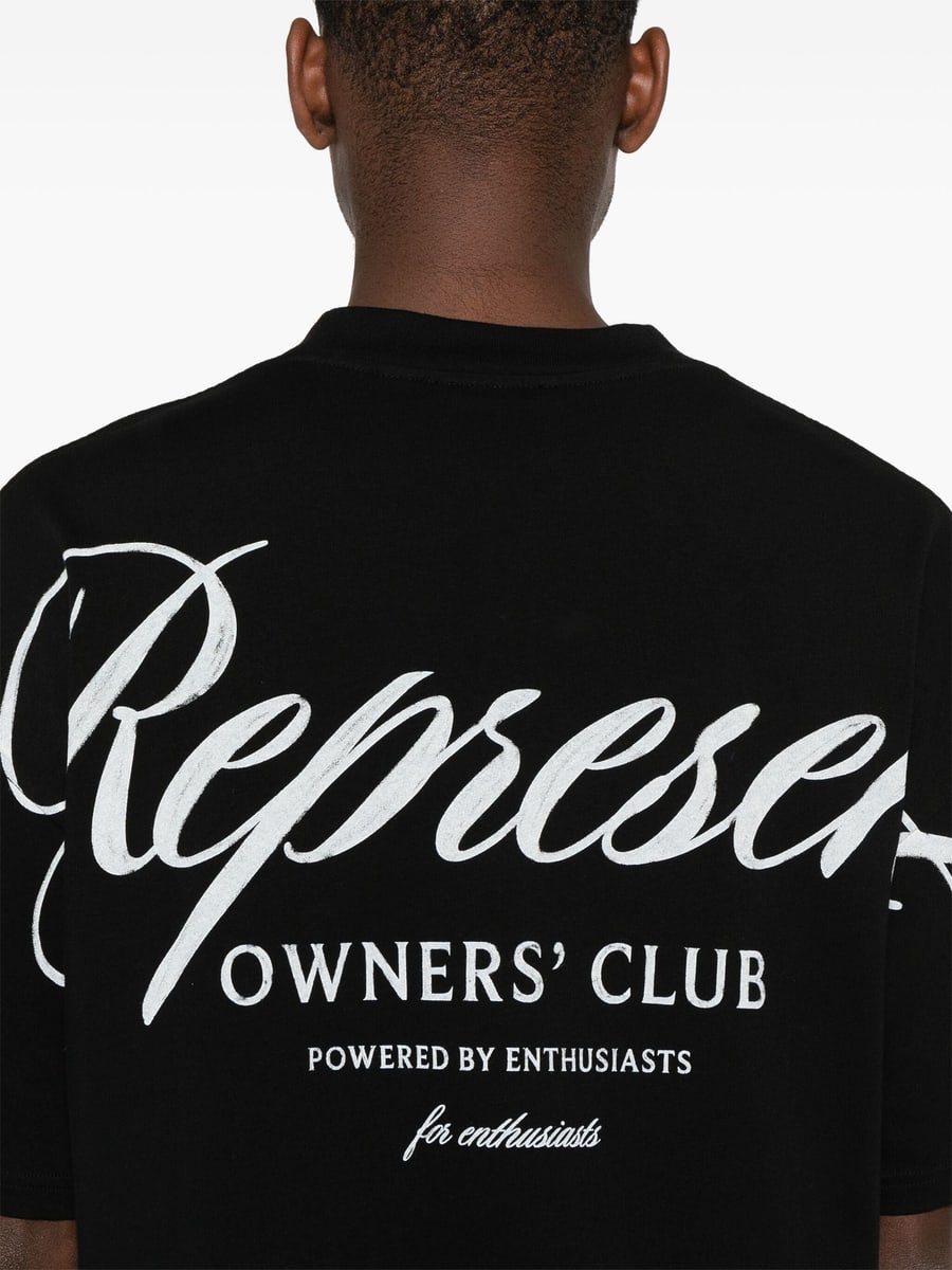 Represent Represent Owners' Club Script-logo T-shirt, view 3