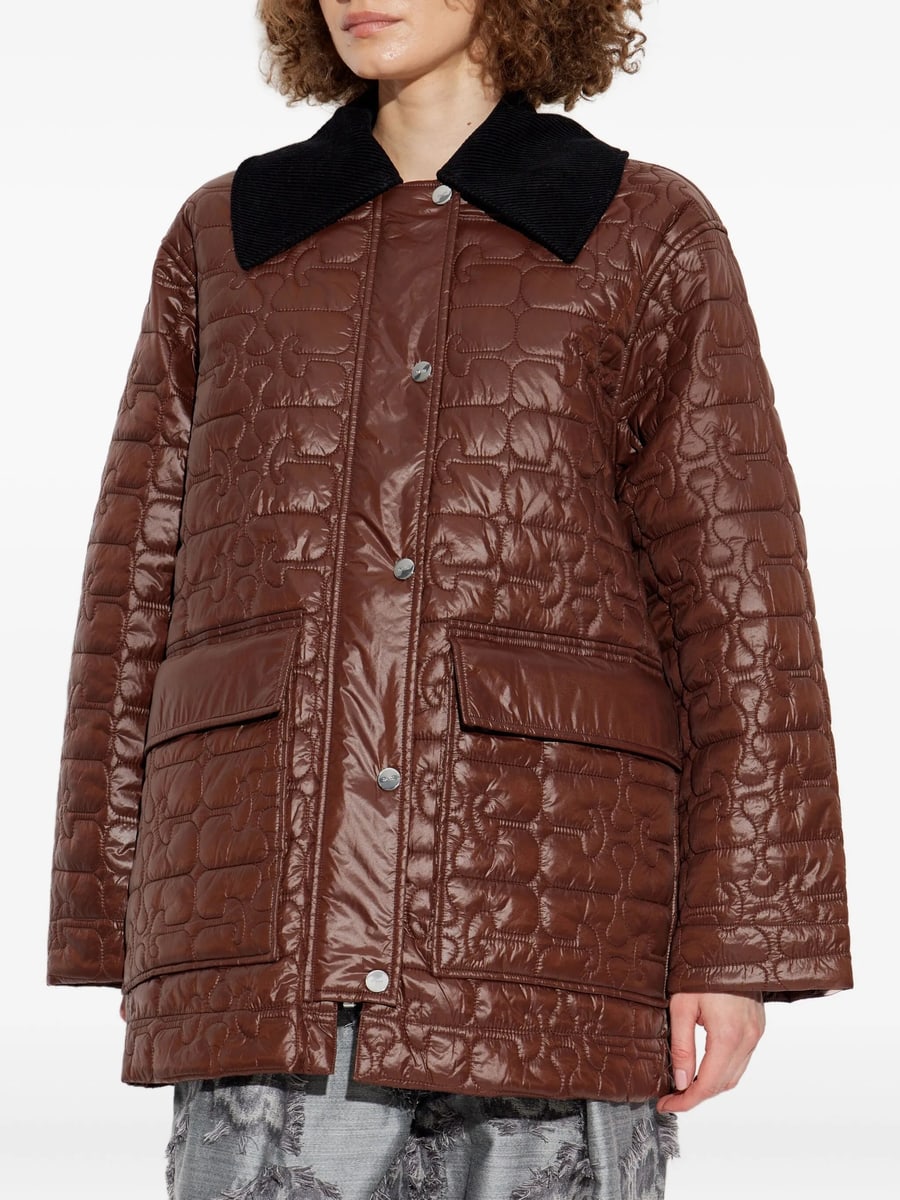 Ganni Ganni Quilted Coat, view 2
