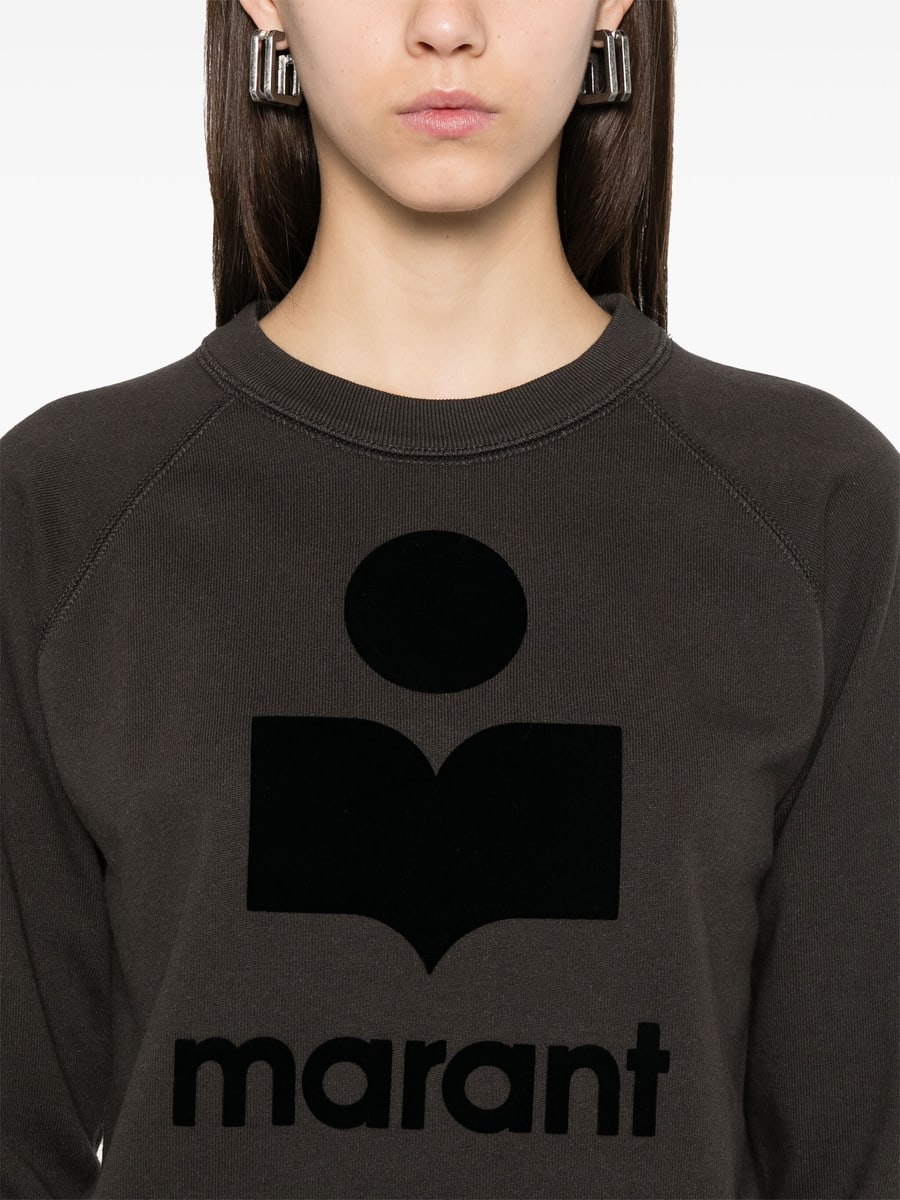 Marant Étoile Marant Étoile Flocked-logo Sweatshirt, view 4