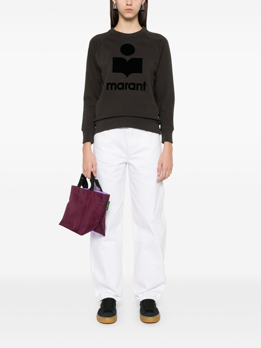 Marant Étoile Marant Étoile Flocked-logo Sweatshirt, view 5