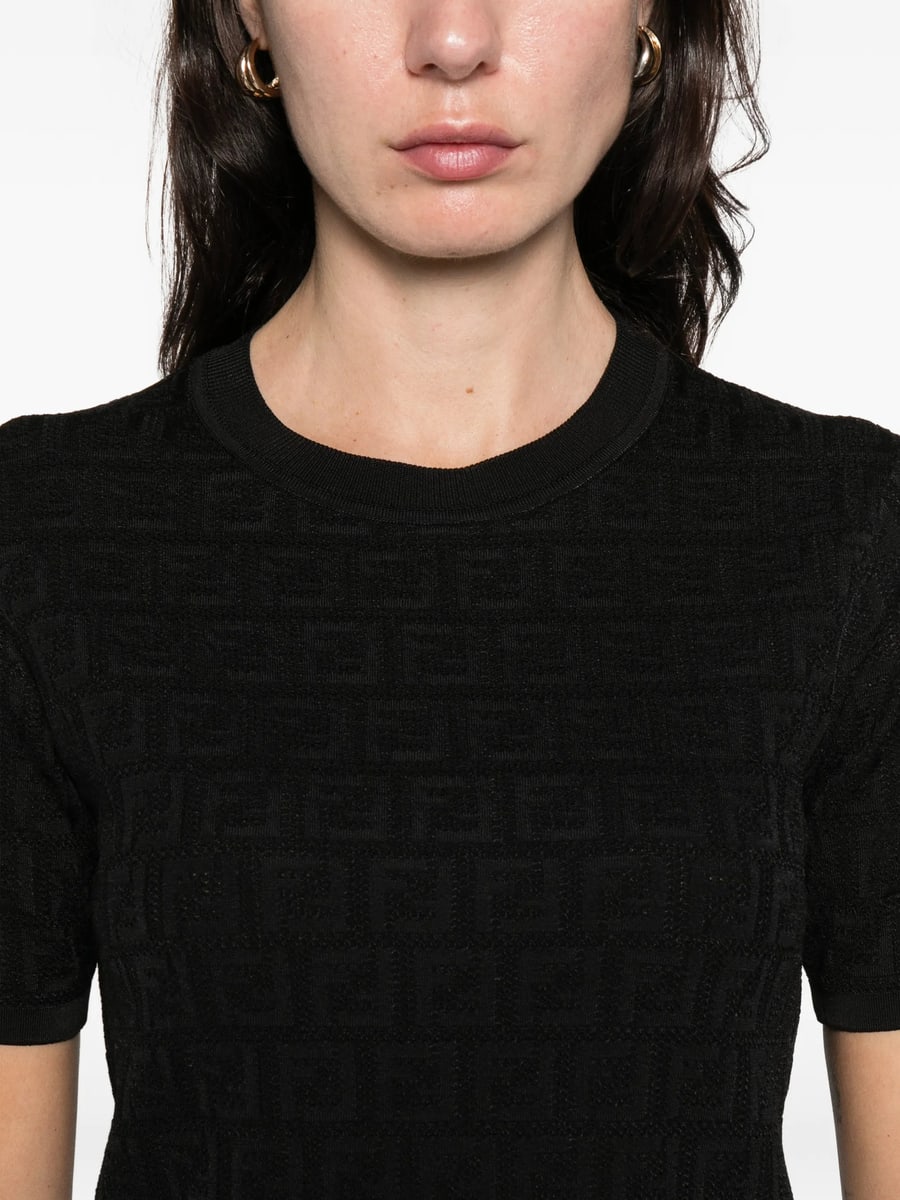 Fendi Fendi Pattern Short-sleeve Top, view 4