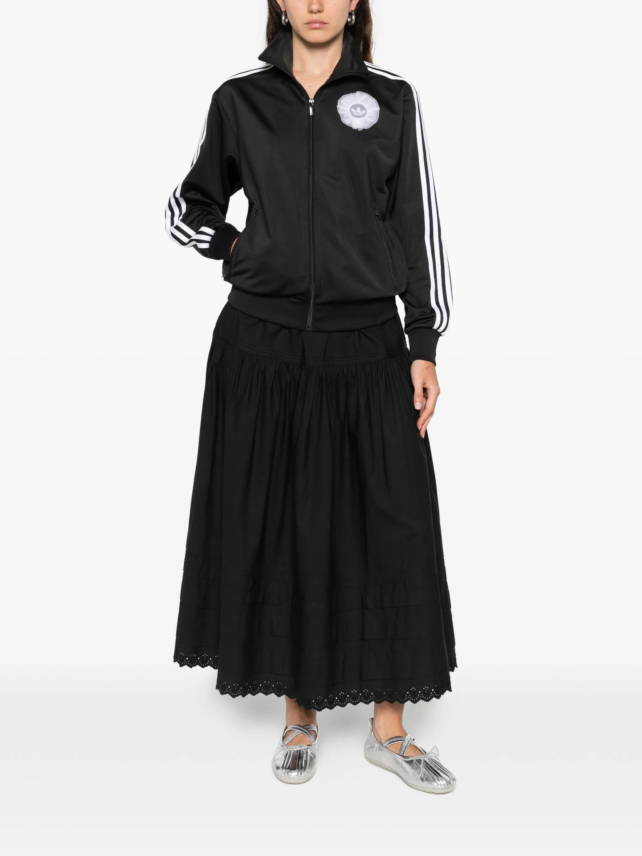 adidas Adidas Zip-up Stripe-detail Sweatshirt, view 2