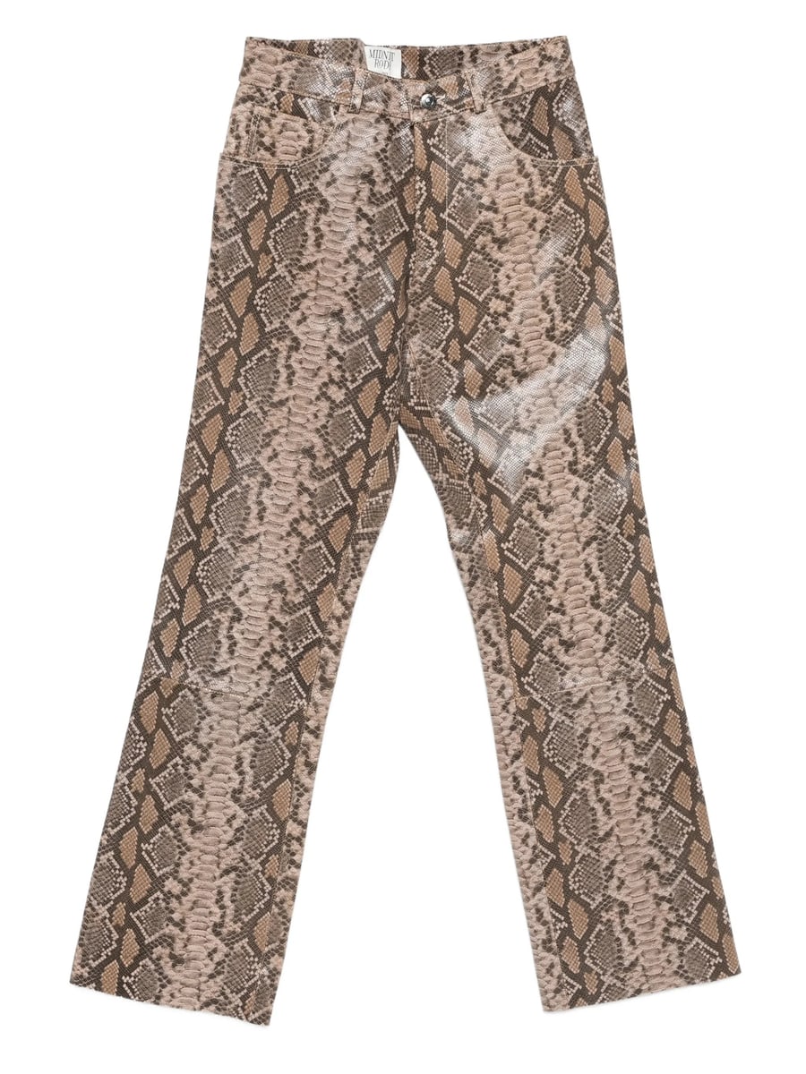 Midnight Rodeo Midnight Rodeo "1968" Snakeskin Print Trousers