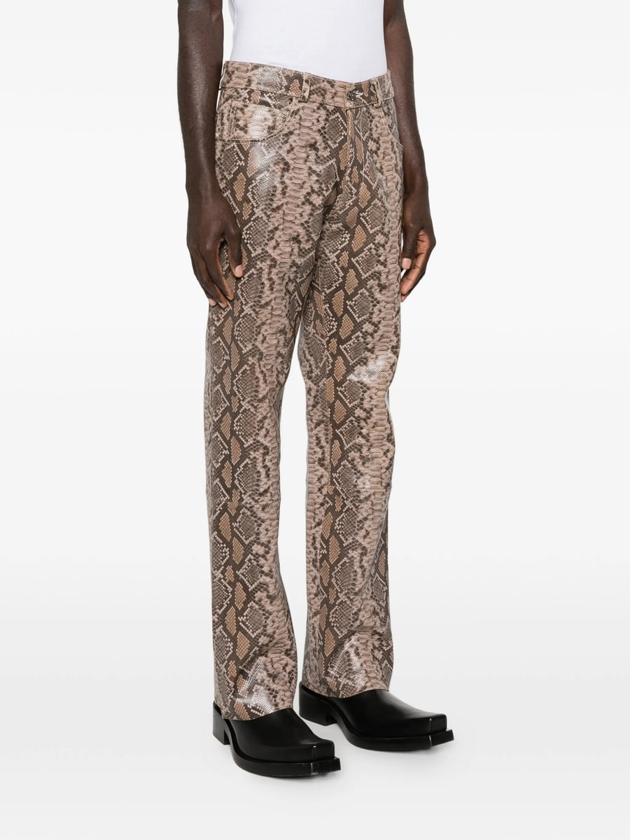 Midnight Rodeo Midnight Rodeo "1968" Snakeskin Print Trousers, view 2