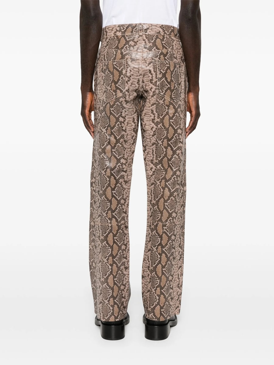 Midnight Rodeo Midnight Rodeo "1968" Snakeskin Print Trousers, view 3
