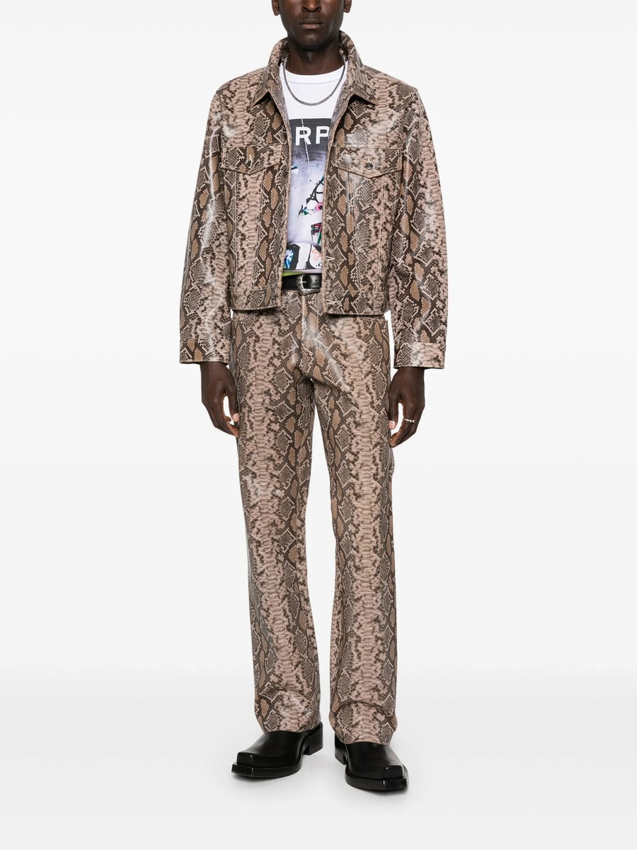 Midnight Rodeo Midnight Rodeo "1968" Snakeskin Print Trousers, view 4