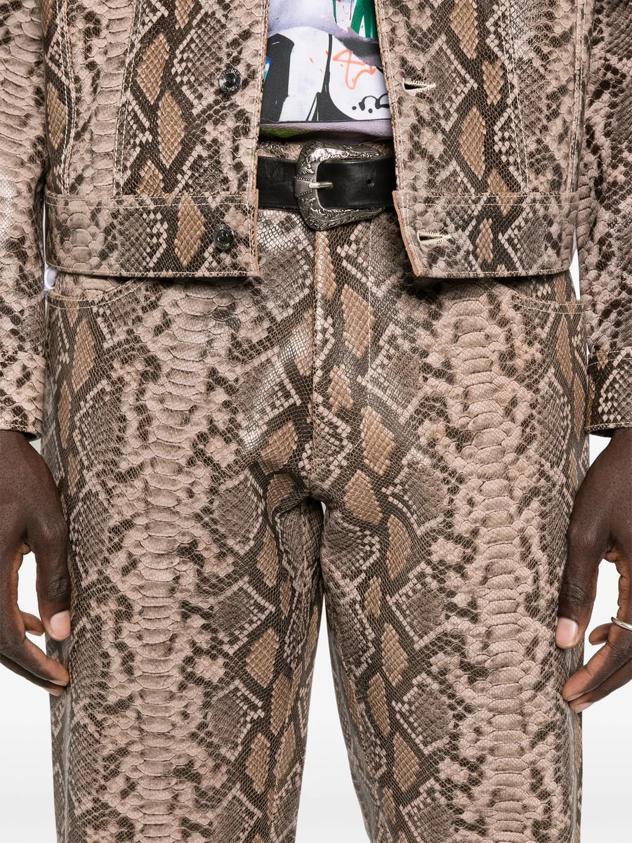 Midnight Rodeo Midnight Rodeo "1968" Snakeskin Print Trousers, view 5