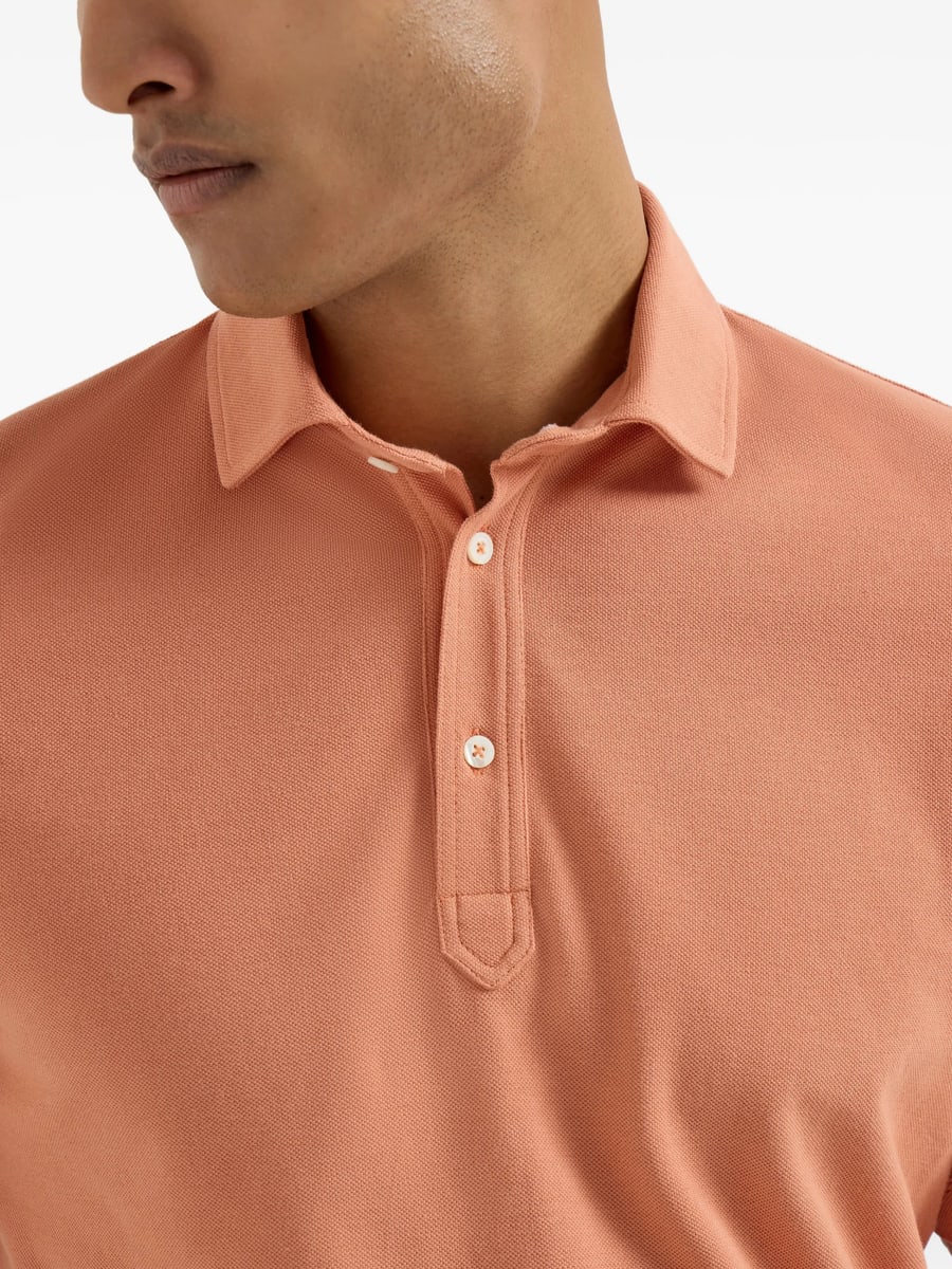 Brunello Cucinelli Brunello Cucinelli Button-fastening Short-sleeve Polo Shirt, view 2