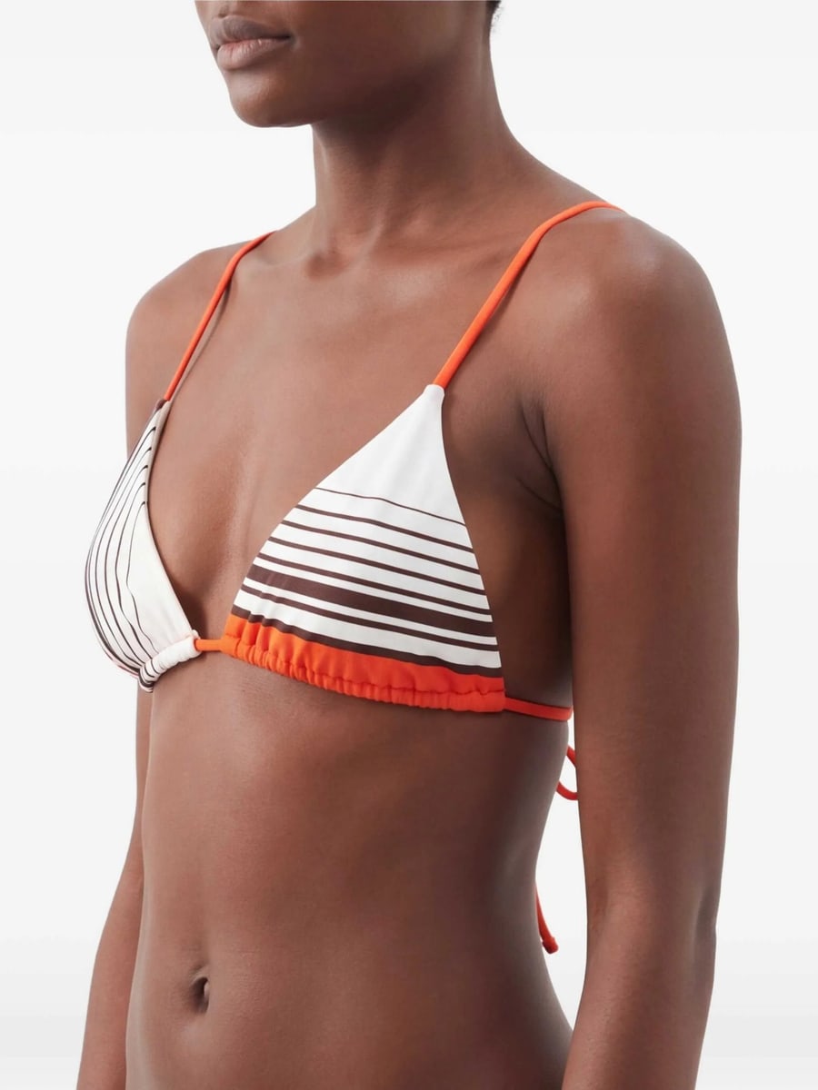 Sir. Sir. Destino Striped-pattern Triangle Bikini Top, view 6