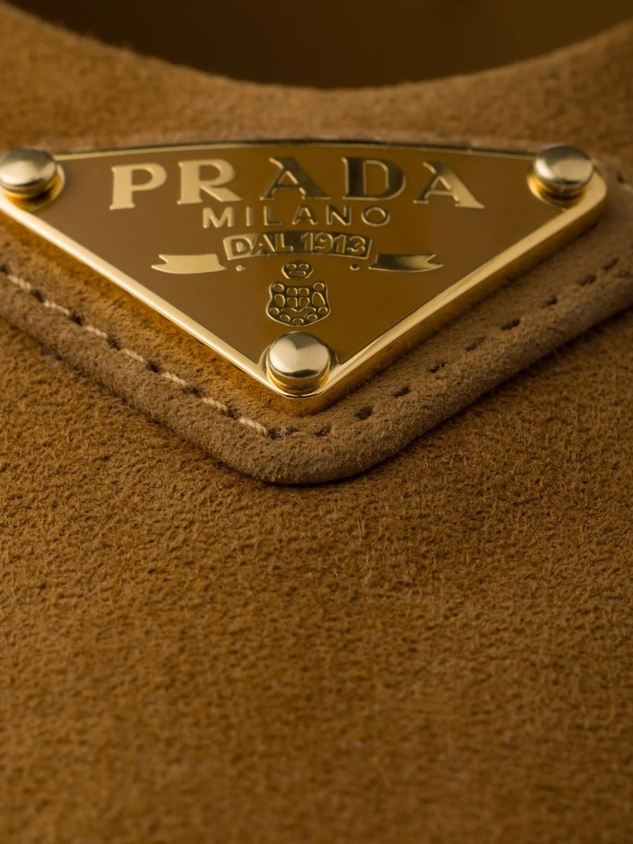 Prada Prada Buckle-strap Suede Ballerinas, view 3
