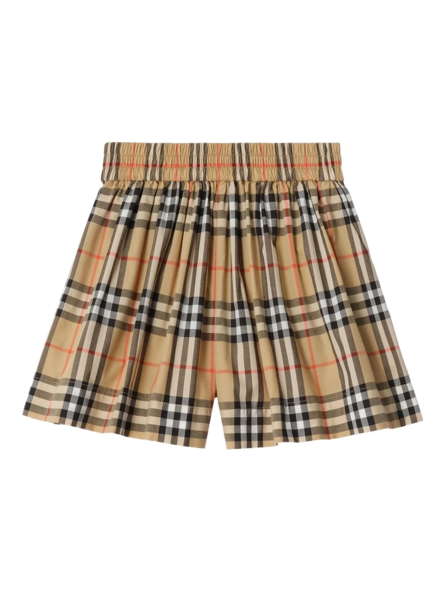 Burberry Burberry Check-pattern Cotton Shorts