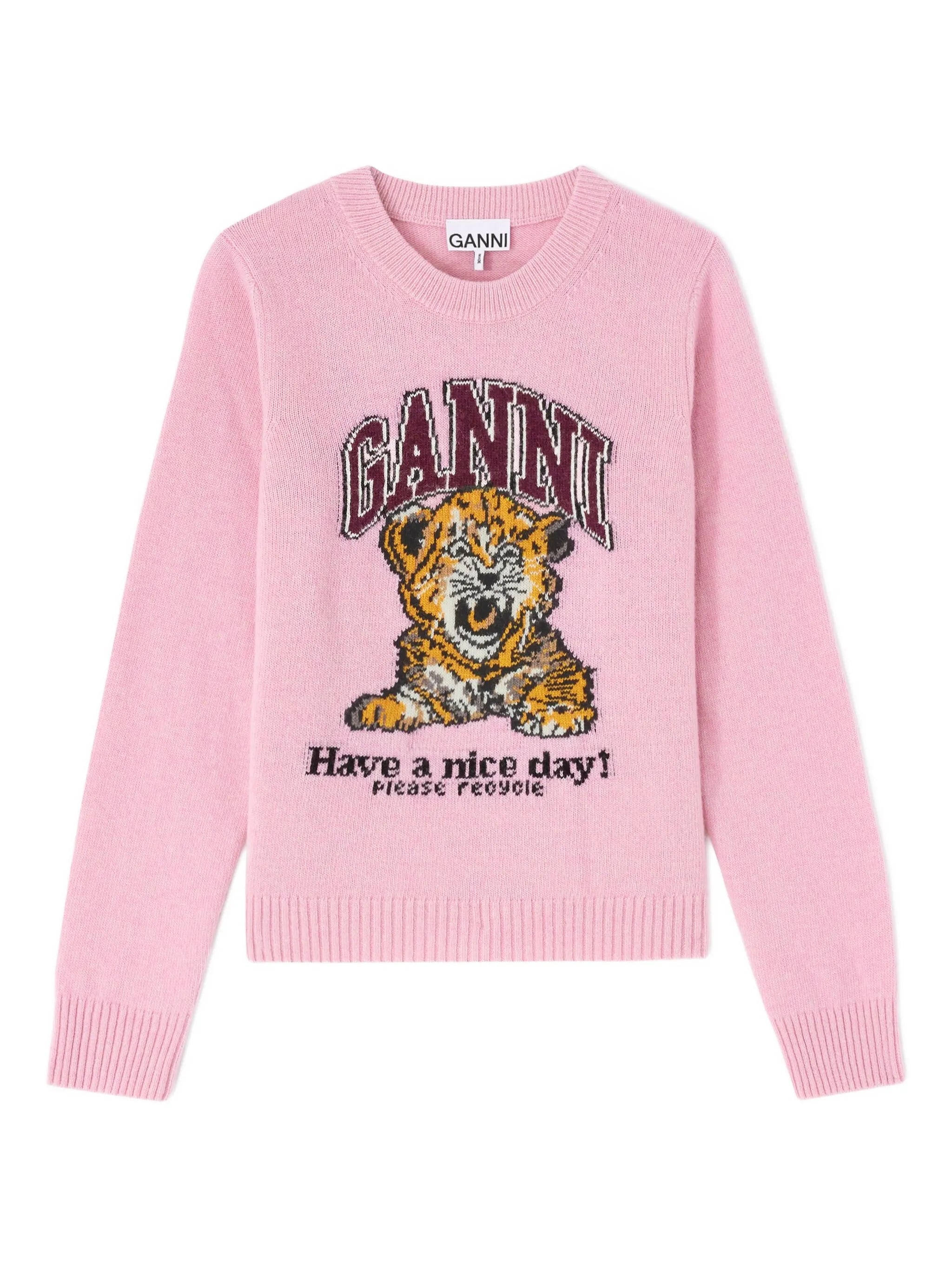 Ganni Ganni Graphic Wool Jumper