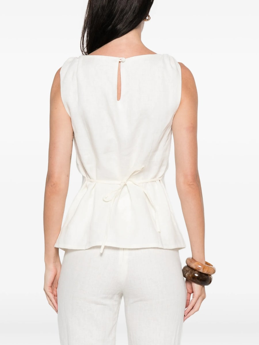 Faithfull The Brand Faithfull The Brand Flor Knot-detail Top, view 2