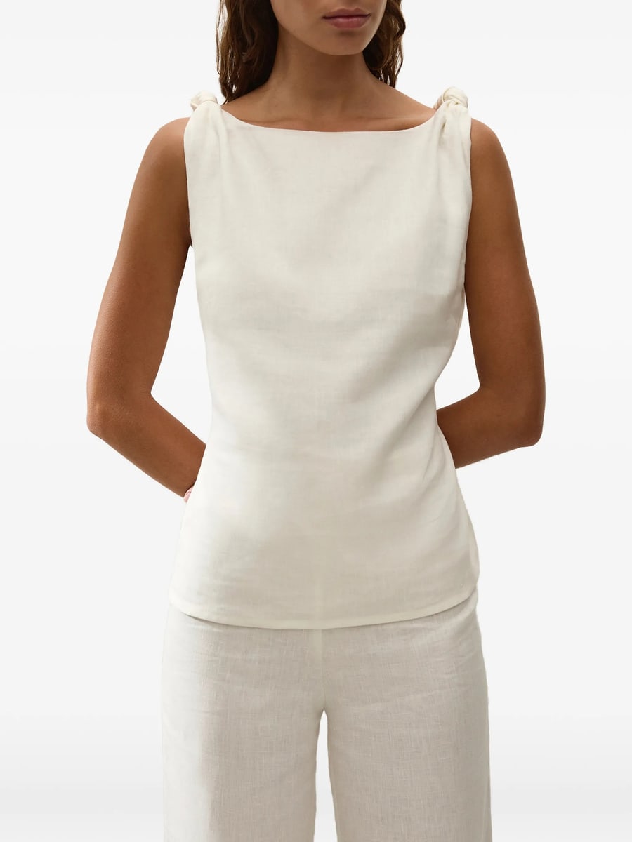 Faithfull The Brand Faithfull The Brand Flor Knot-detail Top, view 4