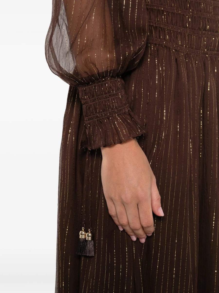self-portrait Self-portrait Georgette Maxi Dress, view 4