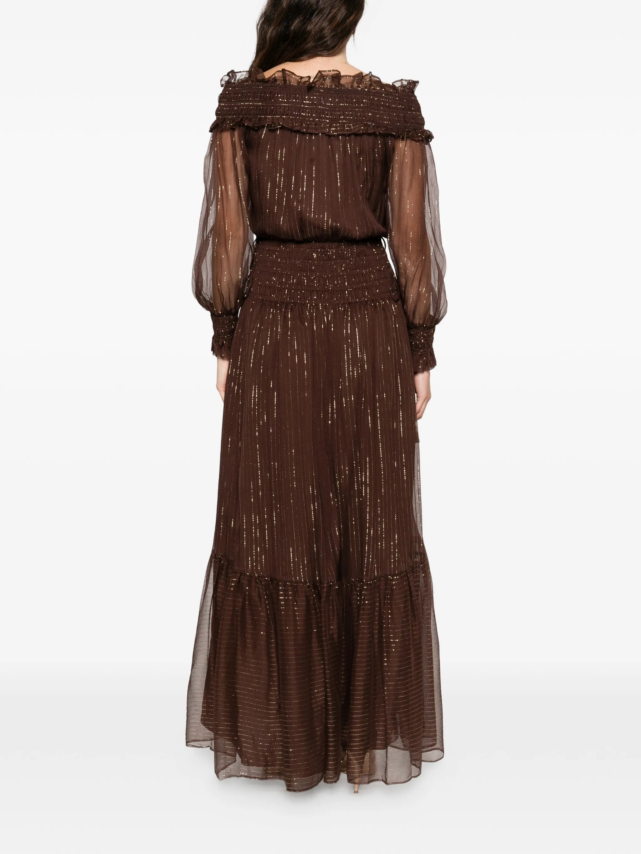 self-portrait Self-portrait Georgette Maxi Dress, view 2