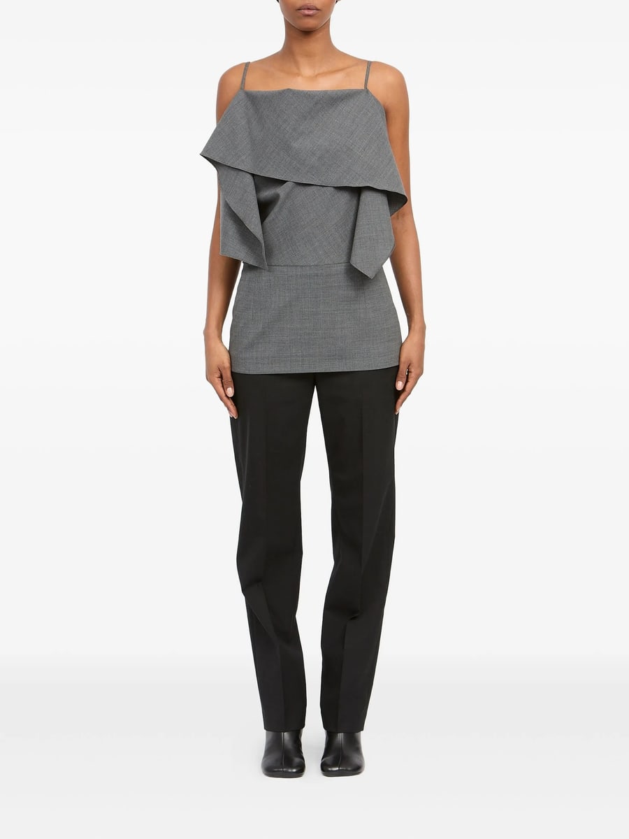 MM6 Maison Margiela Mm6 Maison Margiela Folded Top In Wool Blend, view 2
