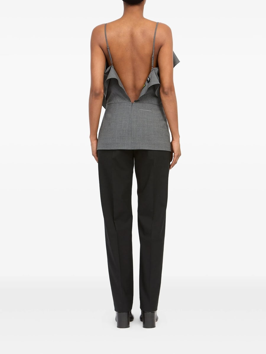 MM6 Maison Margiela Mm6 Maison Margiela Folded Top In Wool Blend, view 5