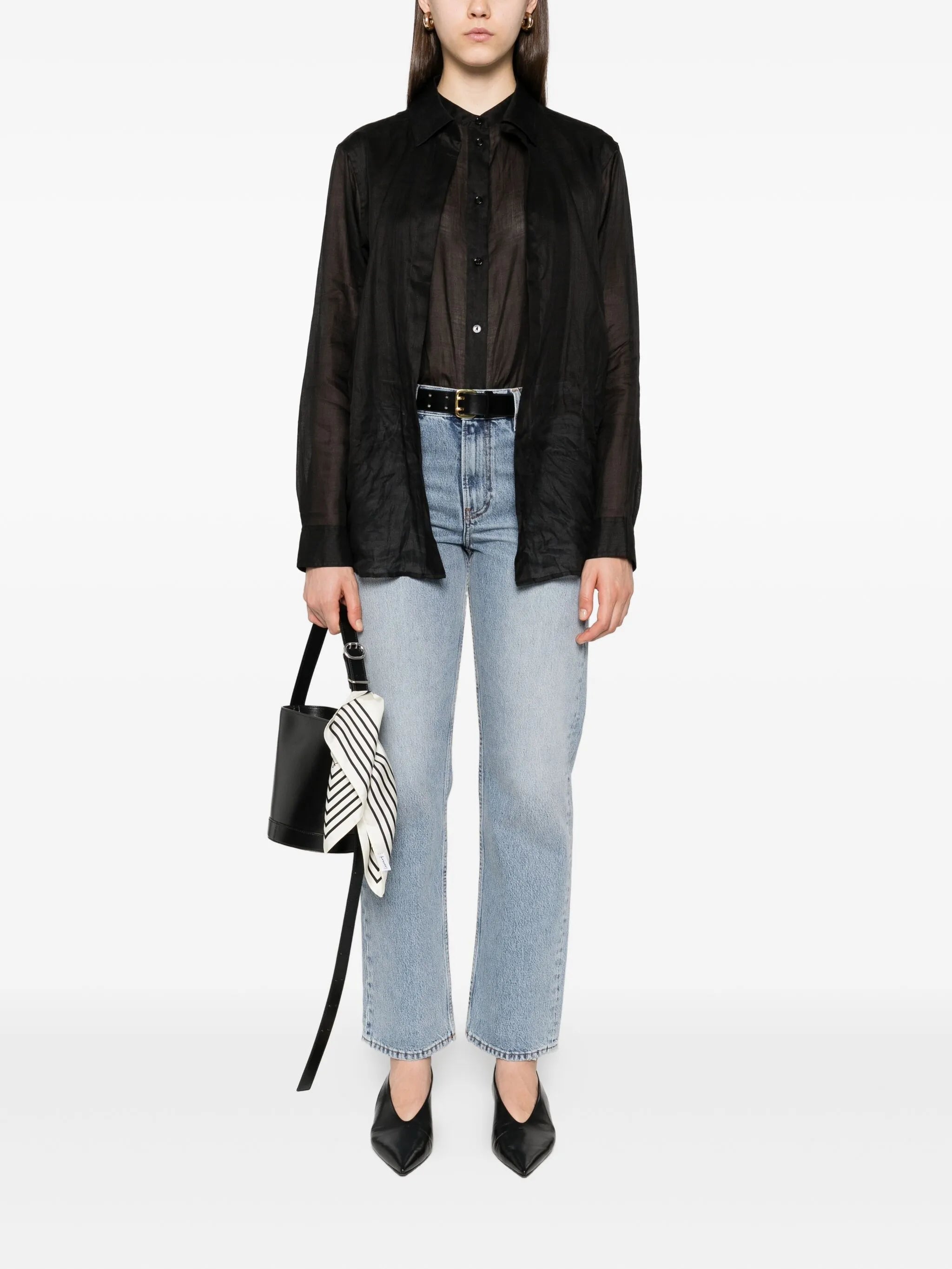 Toteme Toteme Five-pocket Organic-cotton Jeans, view 2
