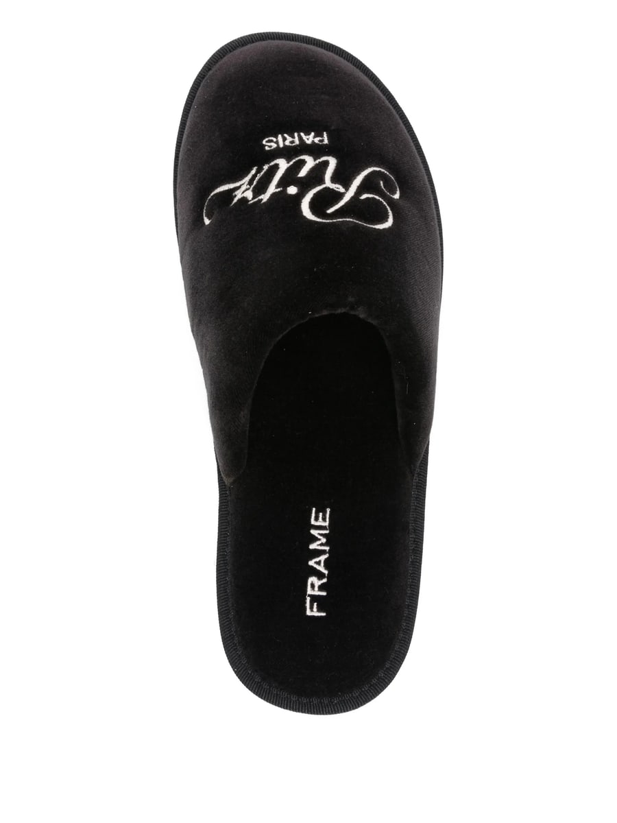 Frame Frame Embroidered Slippers, view 2