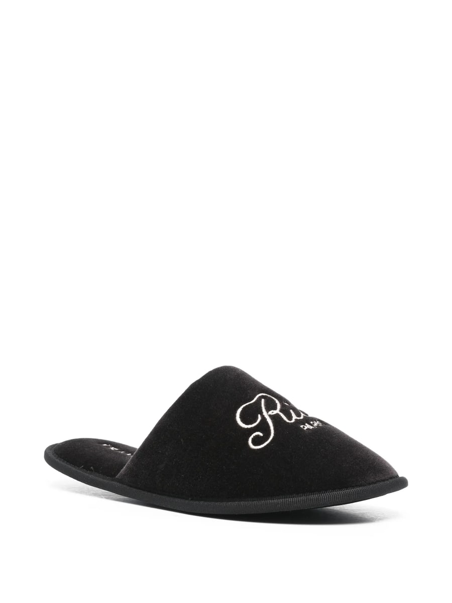 Frame Frame Embroidered Slippers, view 3