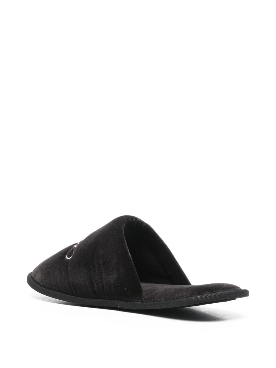 Frame Frame Embroidered Slippers, view 4