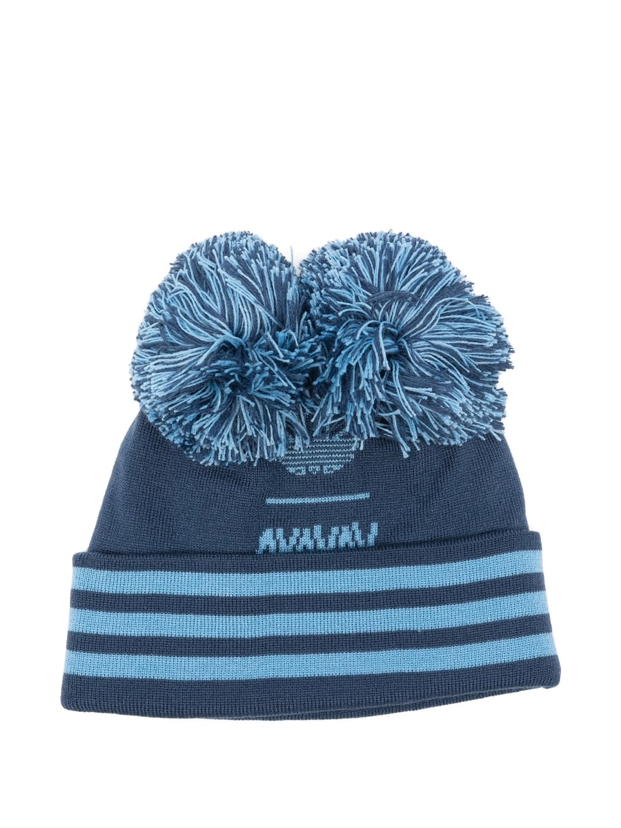 Adidas By Avavav Adidas By Avavav X Avavav Pom Pom-detail Ribbed Beanie Hat