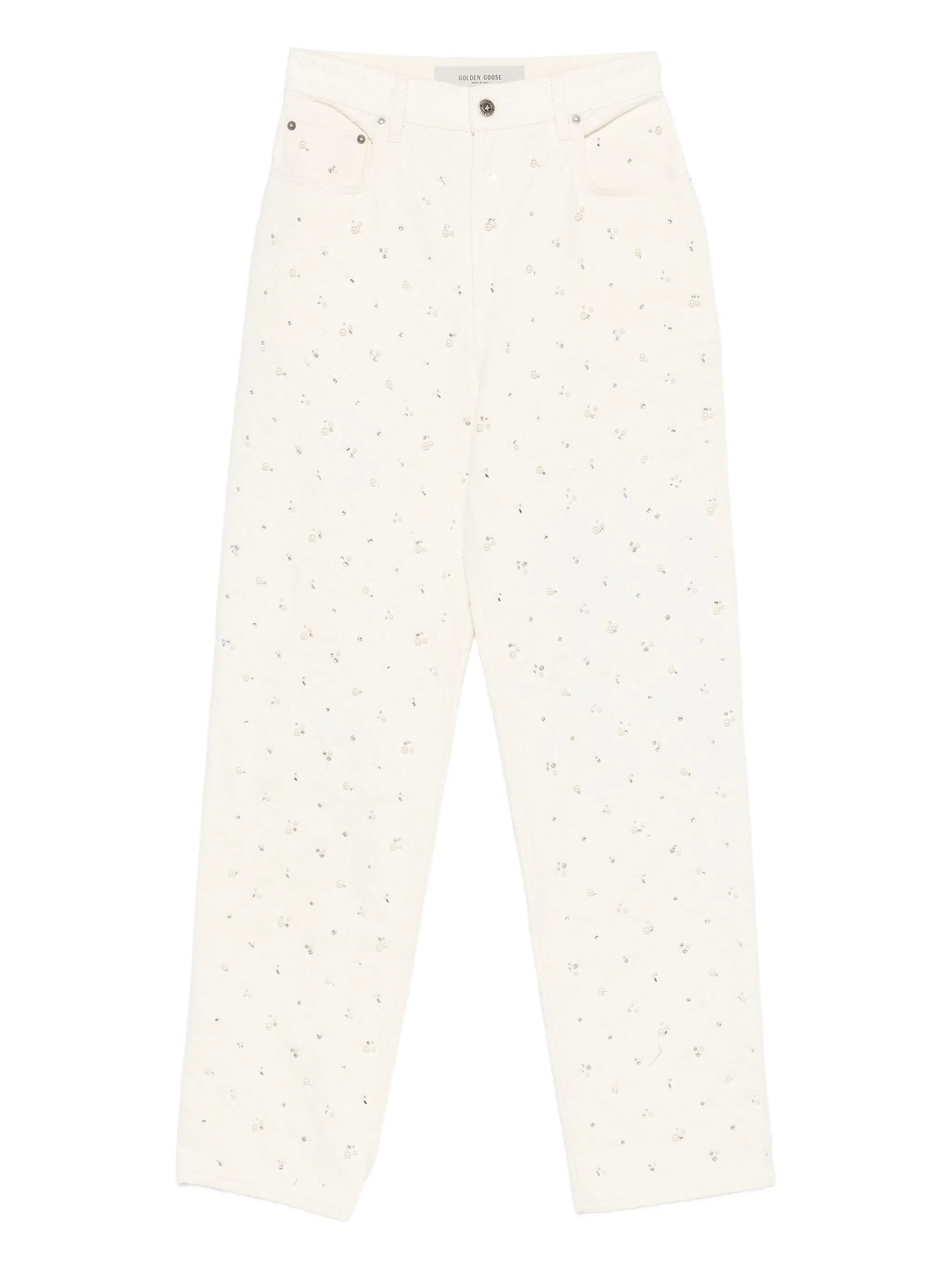 Golden Goose Golden Goose Denim Pants With Beading And Crystals