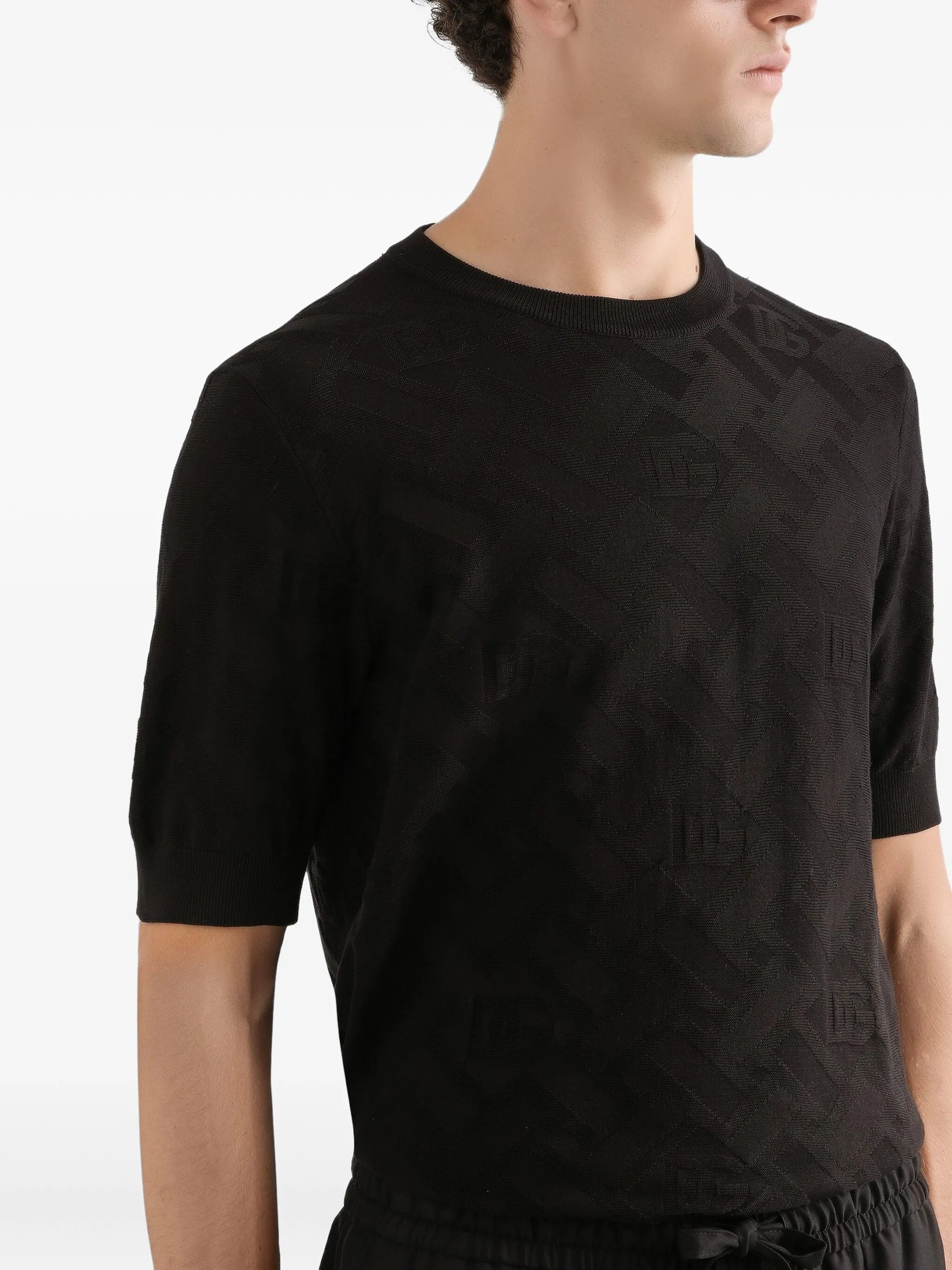 Dolce & Gabbana Dolce & Gabbana Short Sleeve Patterned T-shirt, view 2