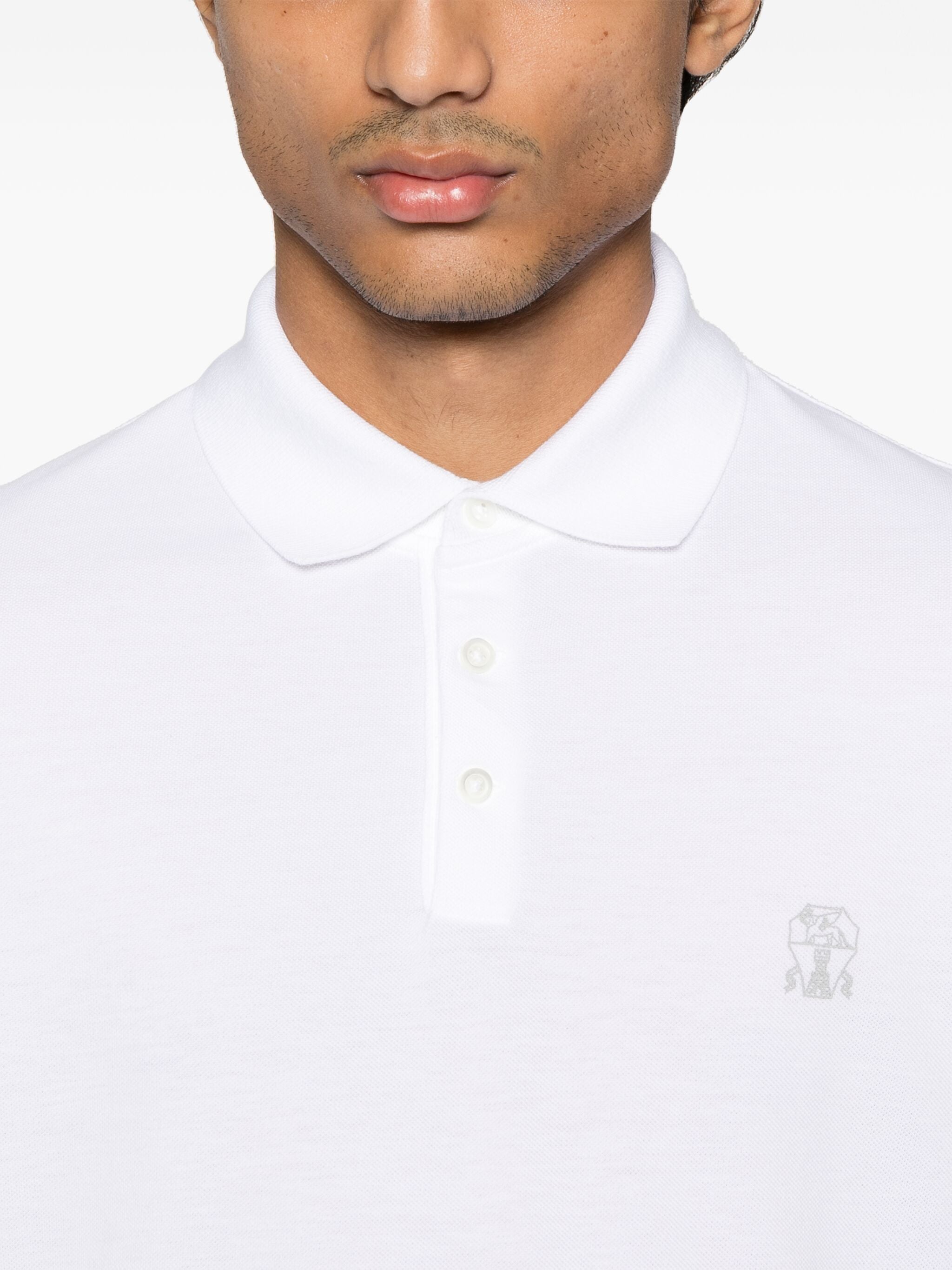 Brunello Cucinelli Brunello Cucinelli Piqué Polo Shirt, view 2