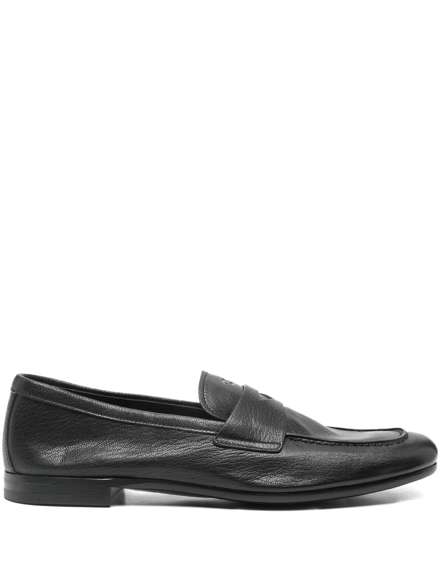 Prada Prada Logo-print Leather Loafers