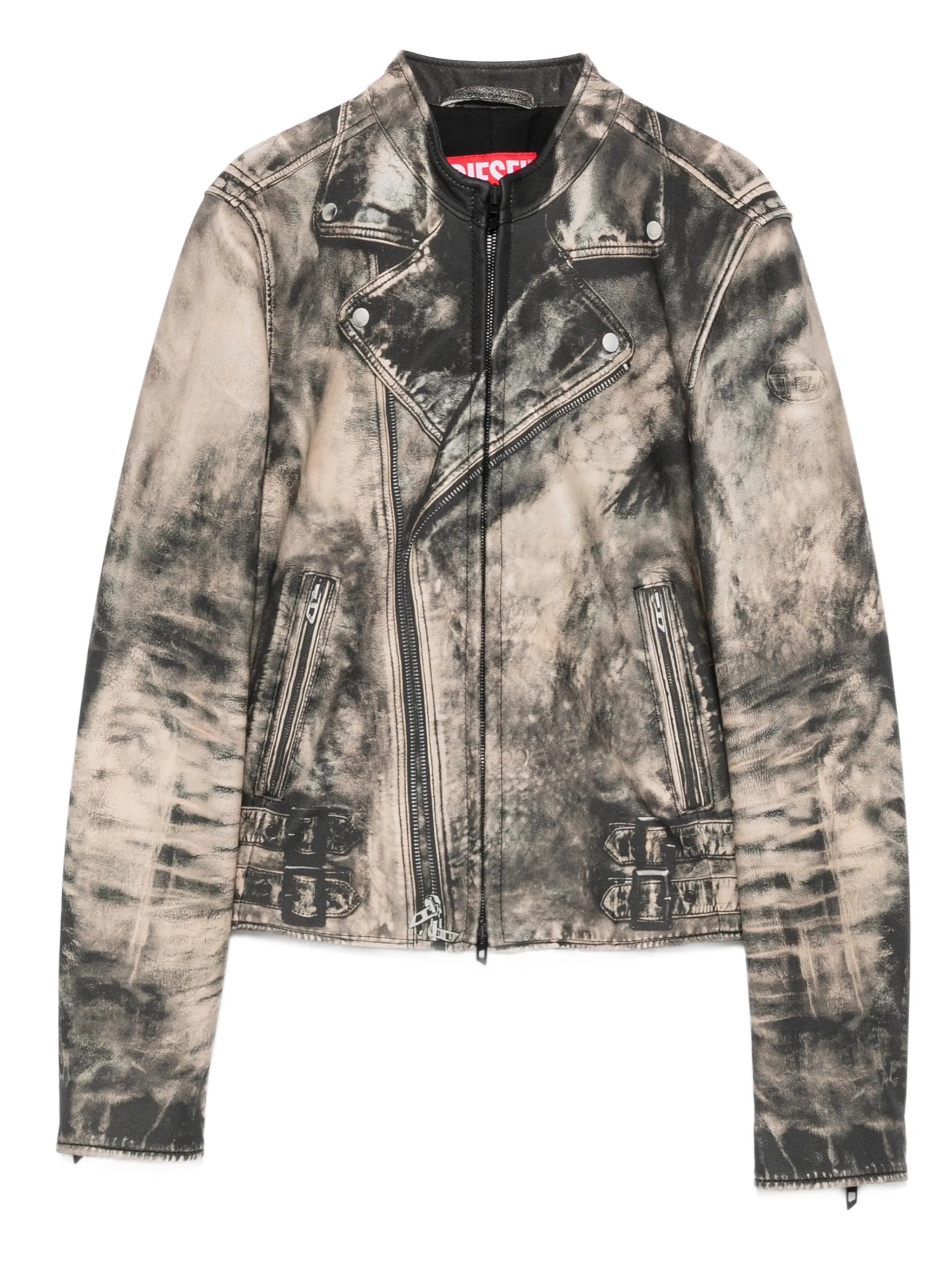 Diesel Diesel L-Uxure Zip-fastening Leather Jacket