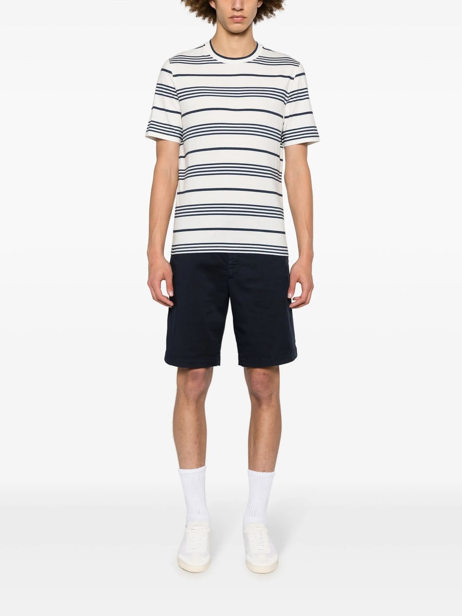 Brunello Cucinelli Brunello Cucinelli Garment-dyed Bermuda Shorts In American Pima Cotton Comfort Gabardine, view 2