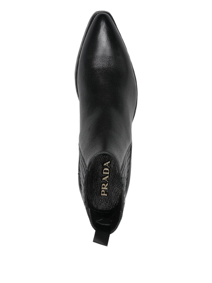 Prada Prada 50mm Pointed-toe Chealsea Boots, view 2