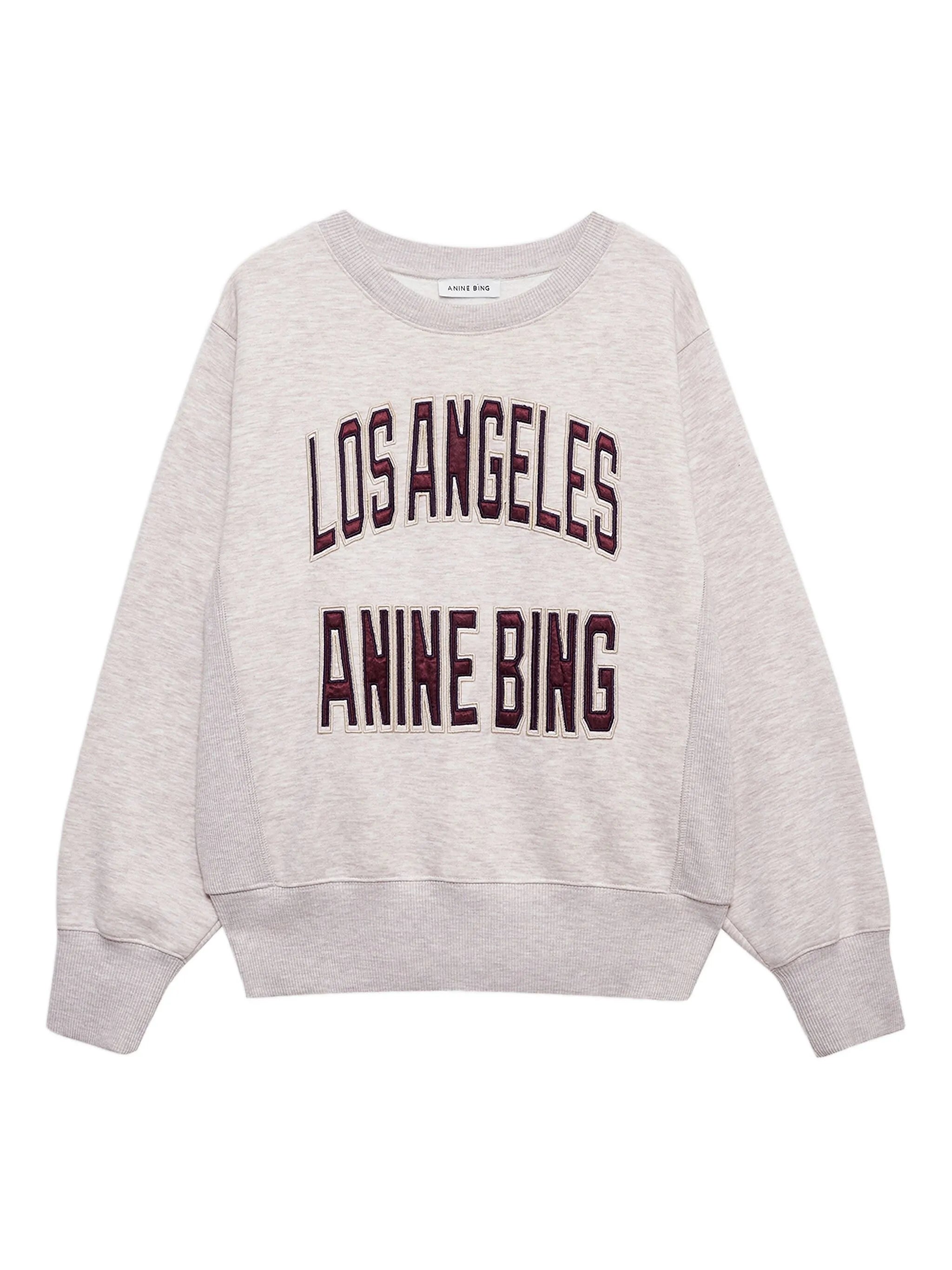 Anine Bing Anine Bing Embroidered Crew-neck Sweatshirt