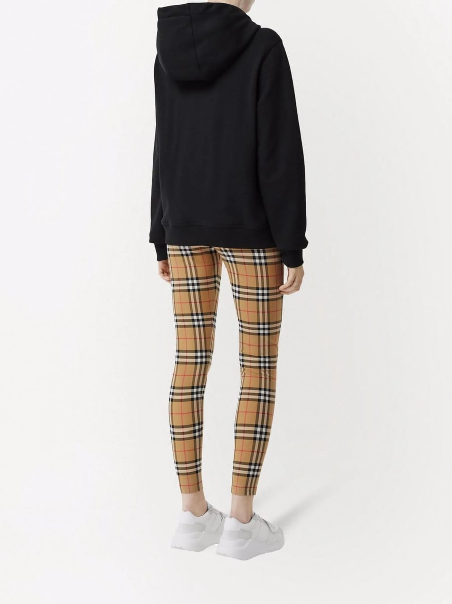 Burberry Burberry Check Stretch Jersey Leggings, view 4