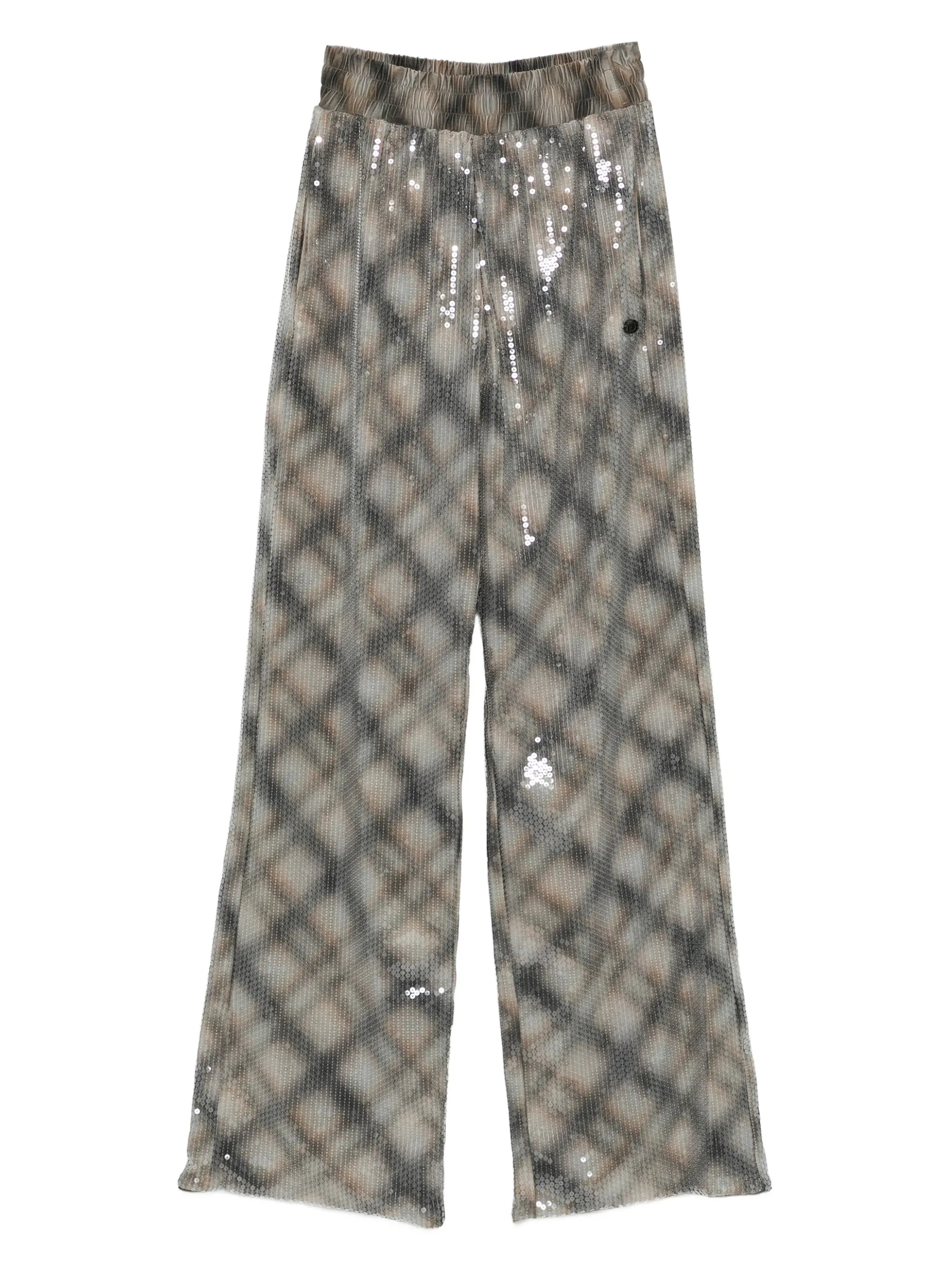 Diesel Diesel Sequined Pants In With Plaid Design