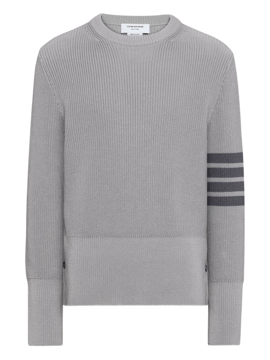 Thom Browne Thom Browne Cardigan Stitch 4-Bar Pullover
