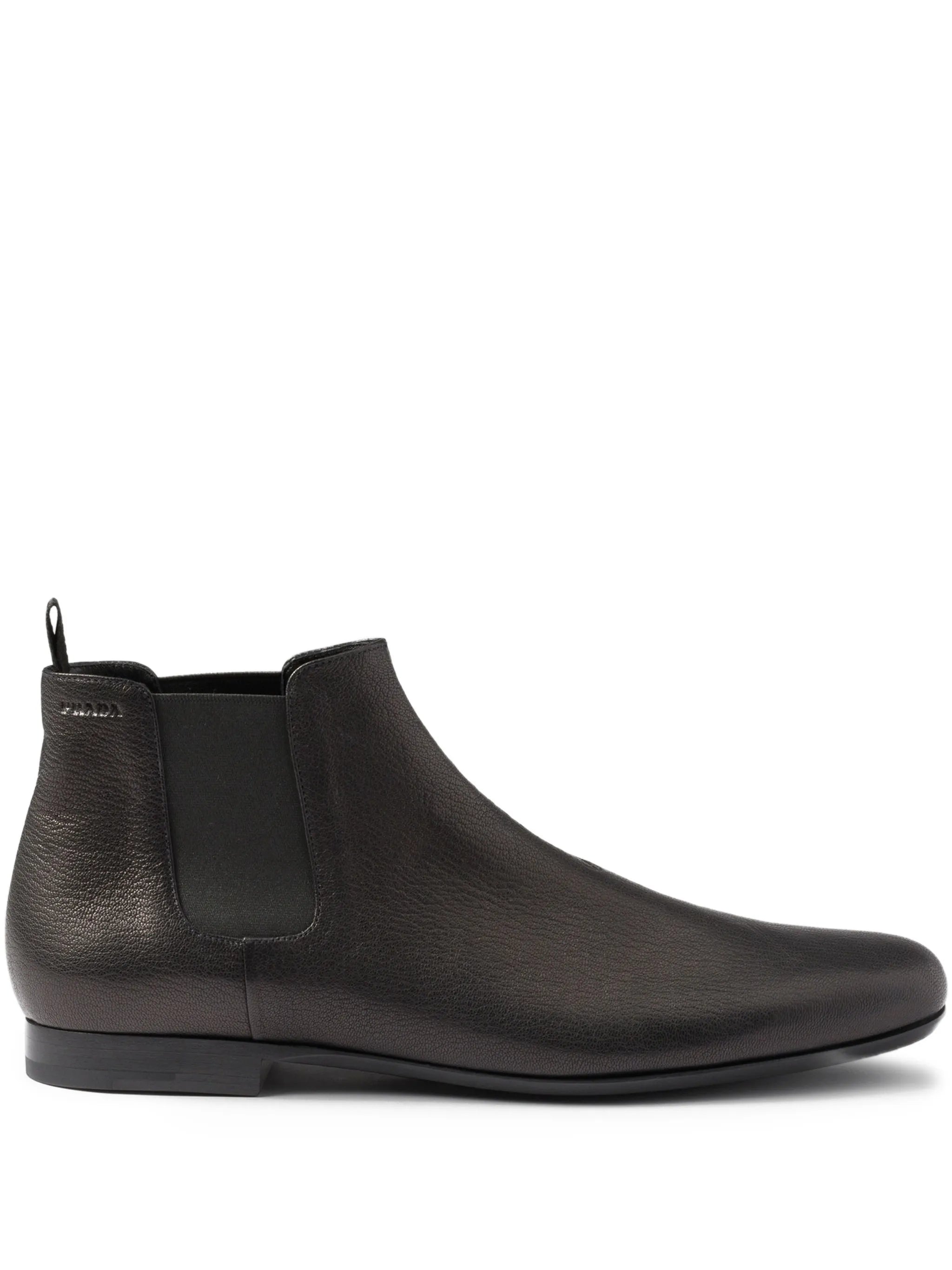 Prada Prada Leather Chelsea Boots