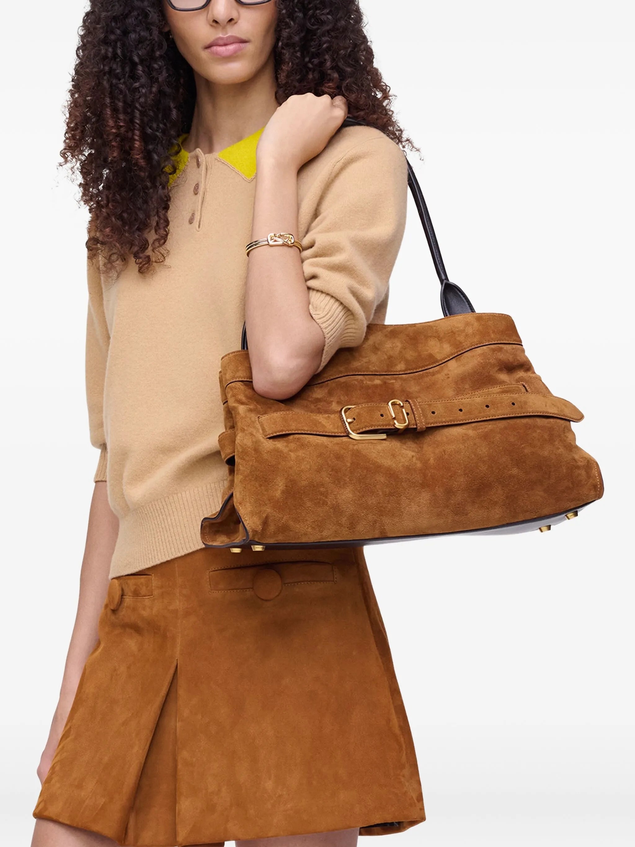 Marc Jacobs Marc Jacobs The Suede Dakota Satchel Bag, view 2