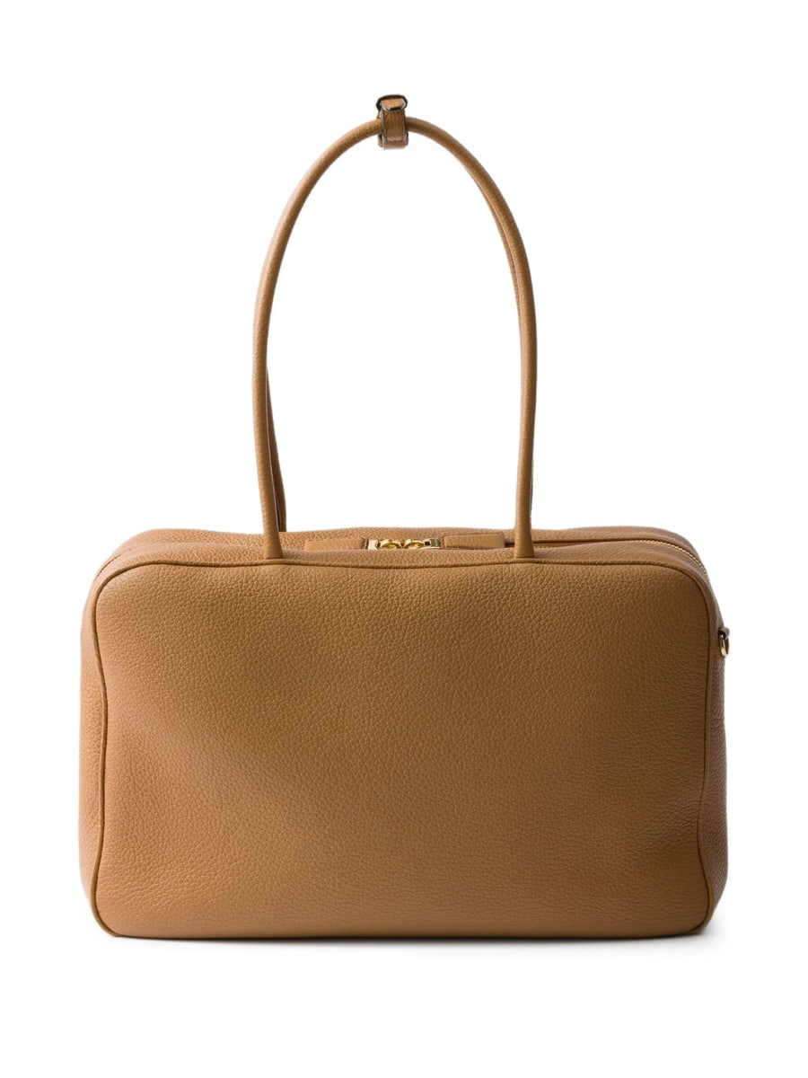Prada Prada Large Leather Shoulder Bag, view 3