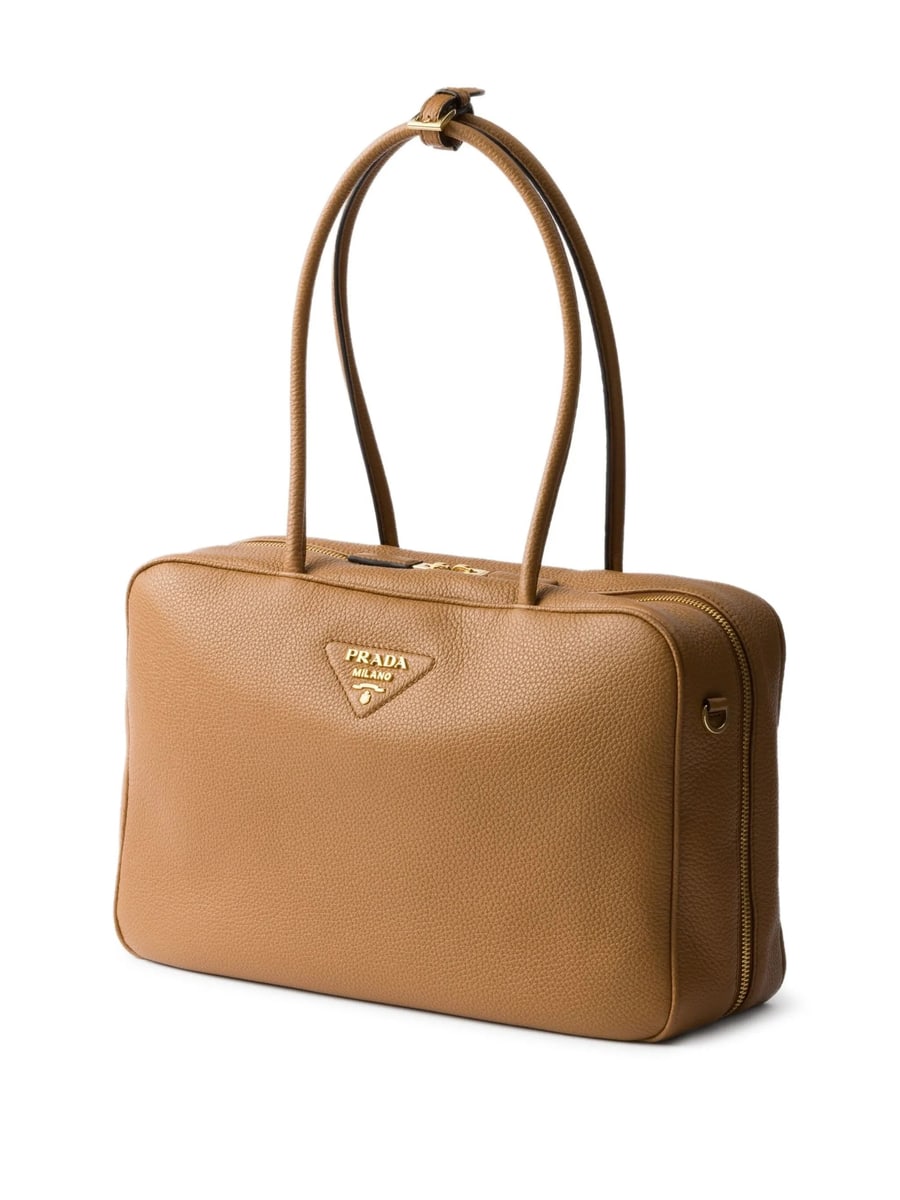 Prada Prada Large Leather Shoulder Bag, view 4