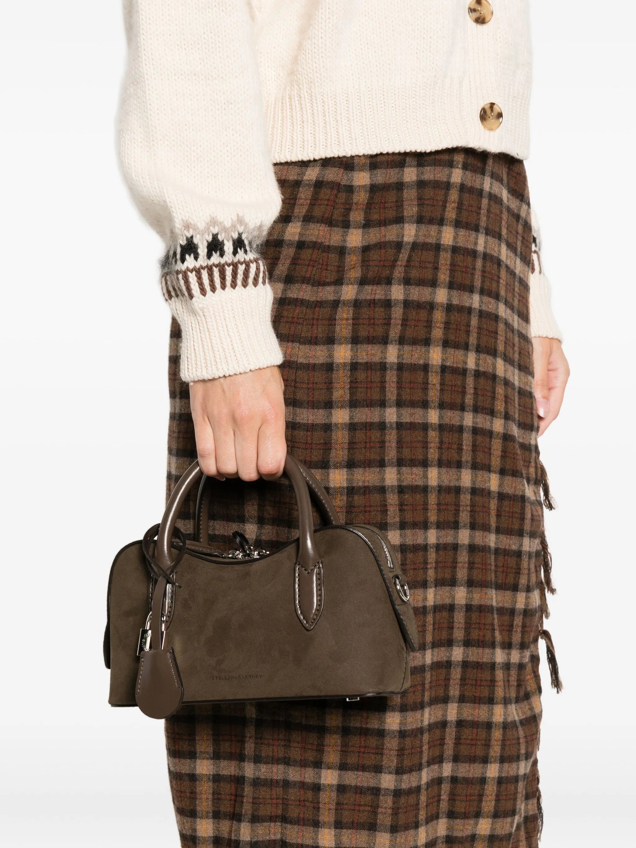 Stella McCartney Stella Mccartney Ryder Suede-effect Crossbody Bag, view 2