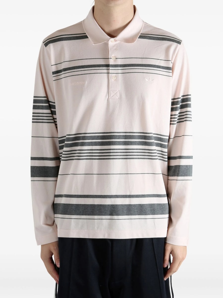 Adidas By Wales Bonner Adidas By Wales Bonner Striped Polo Shirt, view 4