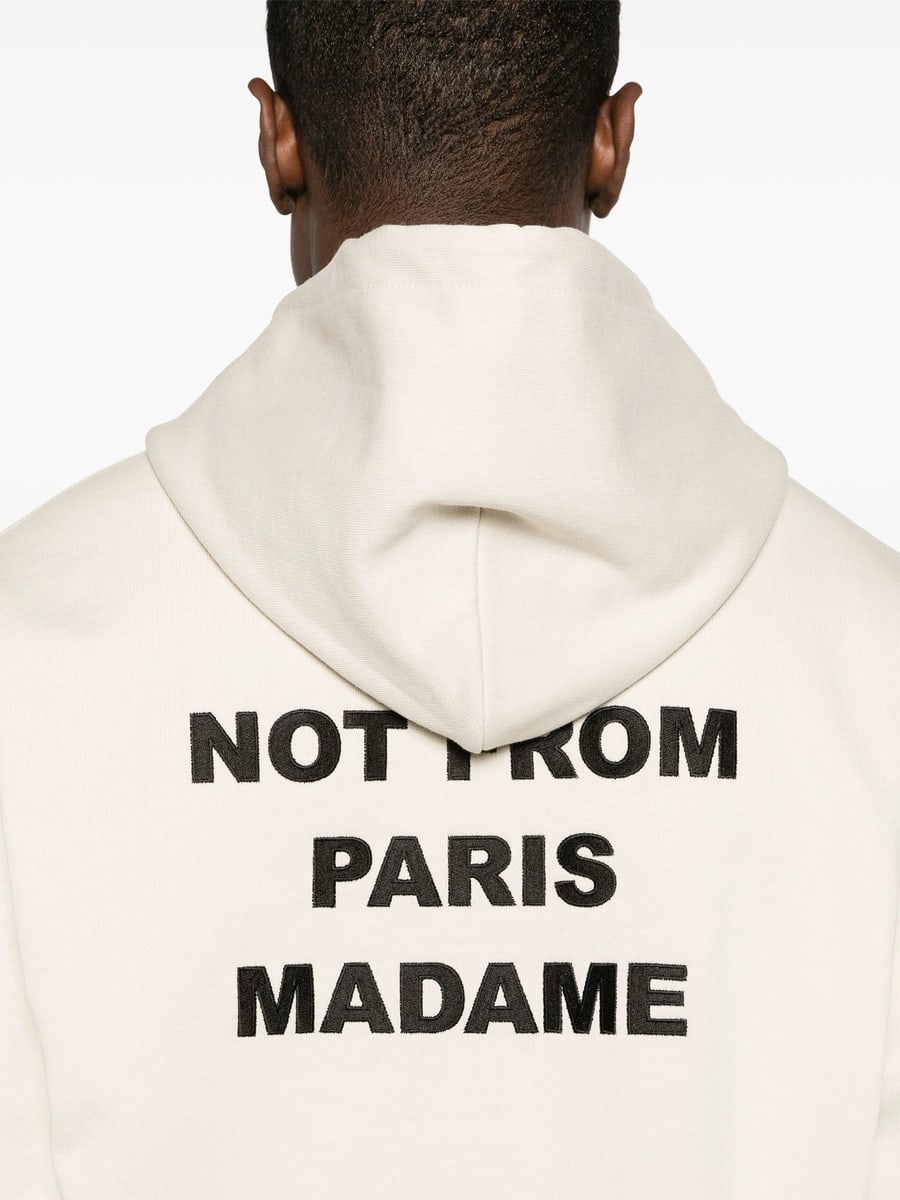 Drole De Monsieur Drole De Monsieur Logo-print Cotton Hoodie, view 3