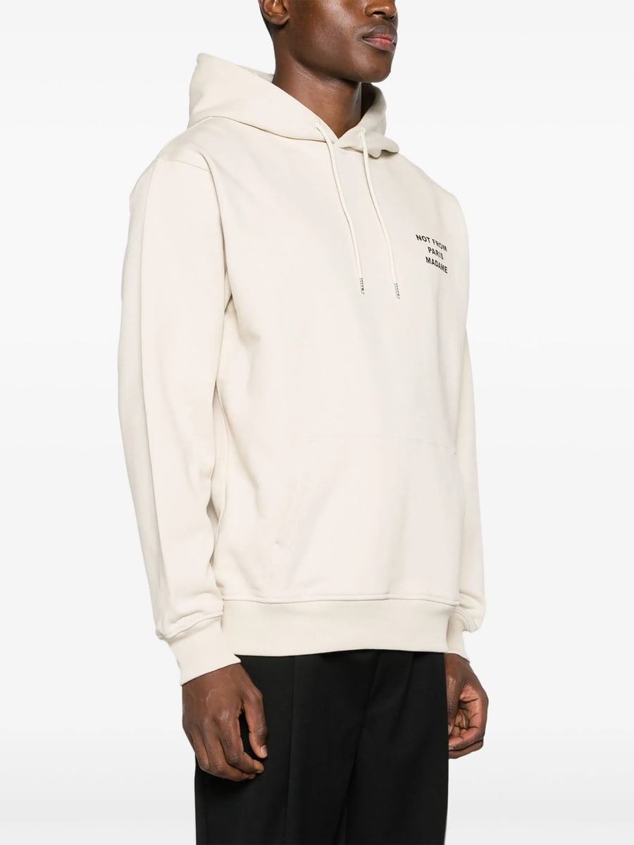Drole De Monsieur Drole De Monsieur Logo-print Cotton Hoodie, view 4