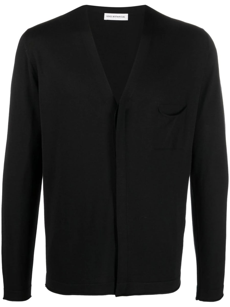 Goes Botanical Goes Botanical V-neck Button Merino Cardigan