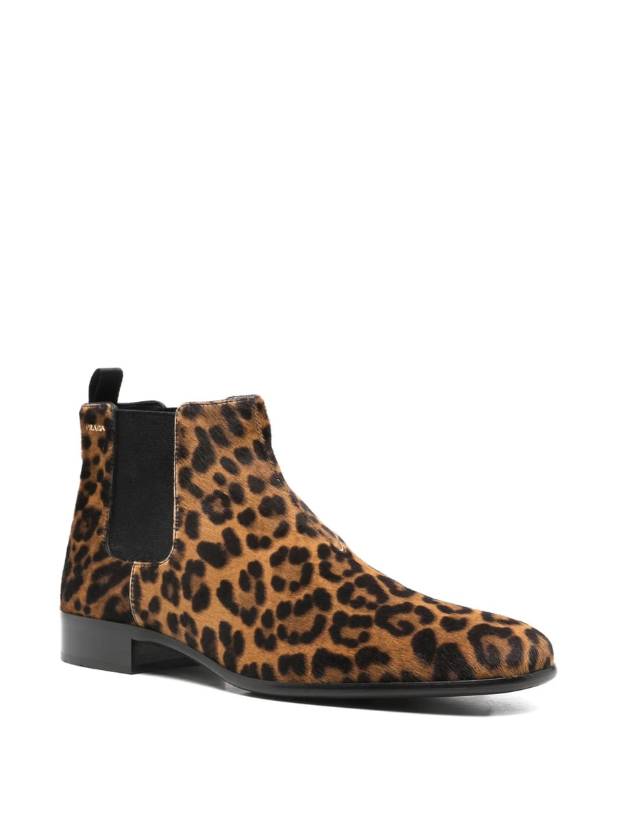 Prada Prada Printed Chelsea Boots, view 3