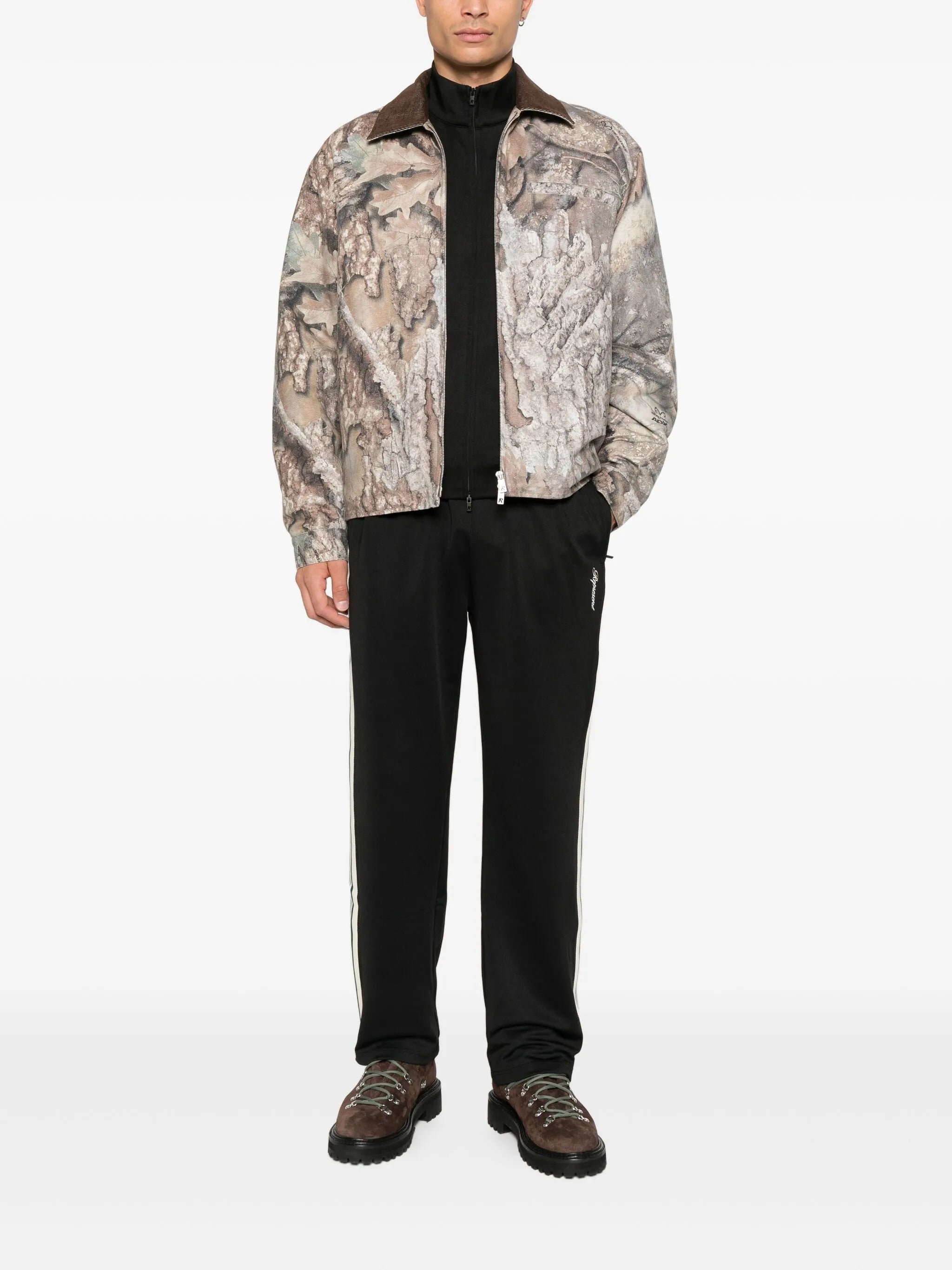Represent Represent Corduroy-collar Camouflage Trucker Jacket, view 2