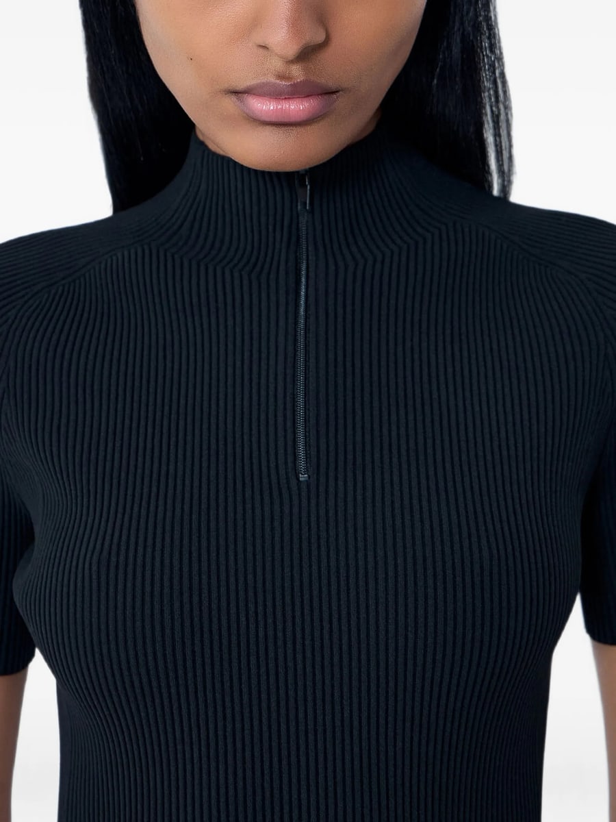 Alexander Wang Alexander Wang Ribbed Short-sleeve Dress, view 4